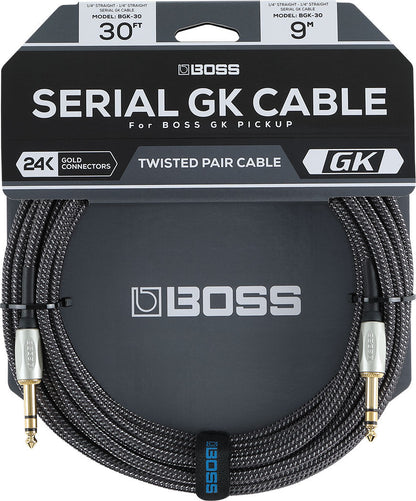 BOSS BGK-30 30ft TRS GK Cable for GK-5/GK-5B Pickups - High Performance Serial Connection — view 4
