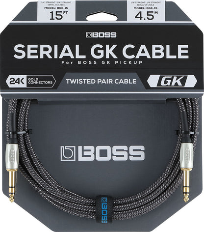 BOSS BGK-30 30ft TRS GK Cable for GK-5/GK-5B Pickups - High Performance Serial Connection — view 3