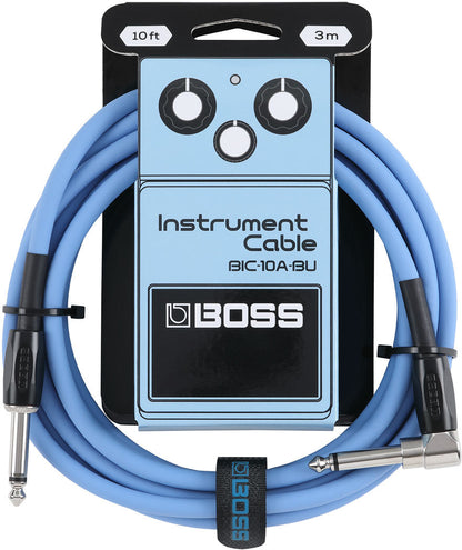 BOSS BIC-10A-RD 10ft Instrument Cable - Straight to Right-Angle 1/4" Connectors, Red — view 6