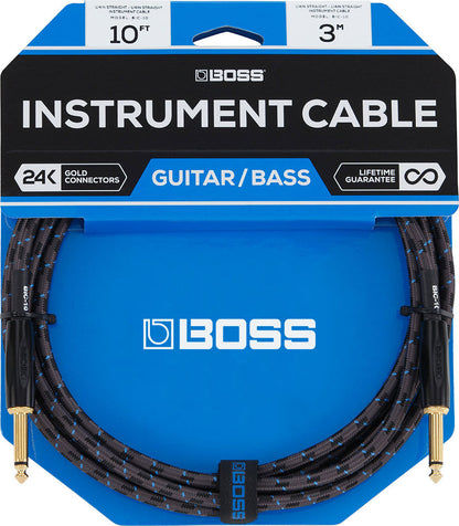 BOSS BIC-25 Instrument Cable - 25ft Straight 1/4" Connector, Premium Tone Preservation for Guitar & Bass — view 3