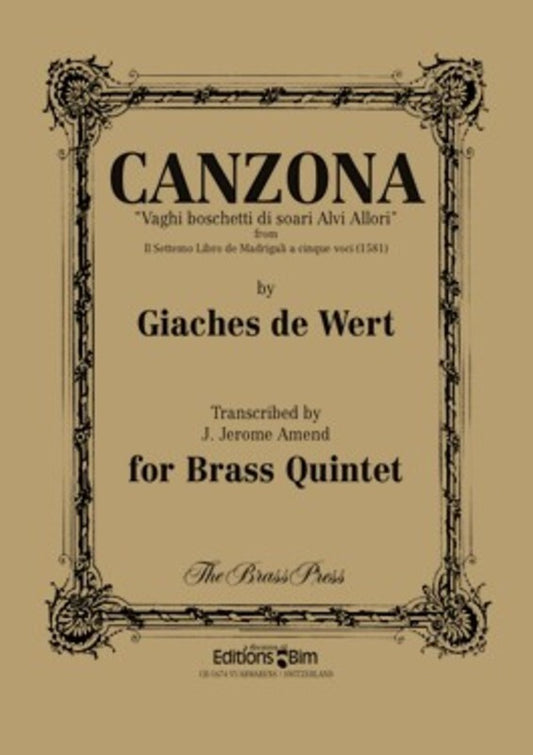 Canzona For Brass Quintet Book