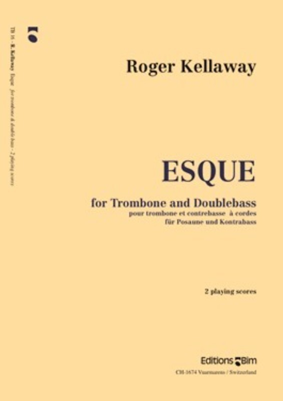 Esque For Trombone And Double Bass Book
