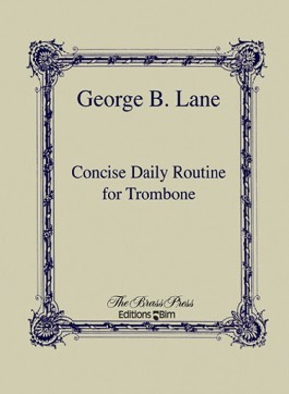Concise Daily Routine For Trombone Book