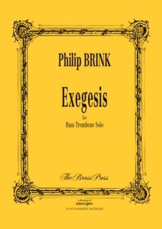 Exegesis Bass Trombone Solo Book