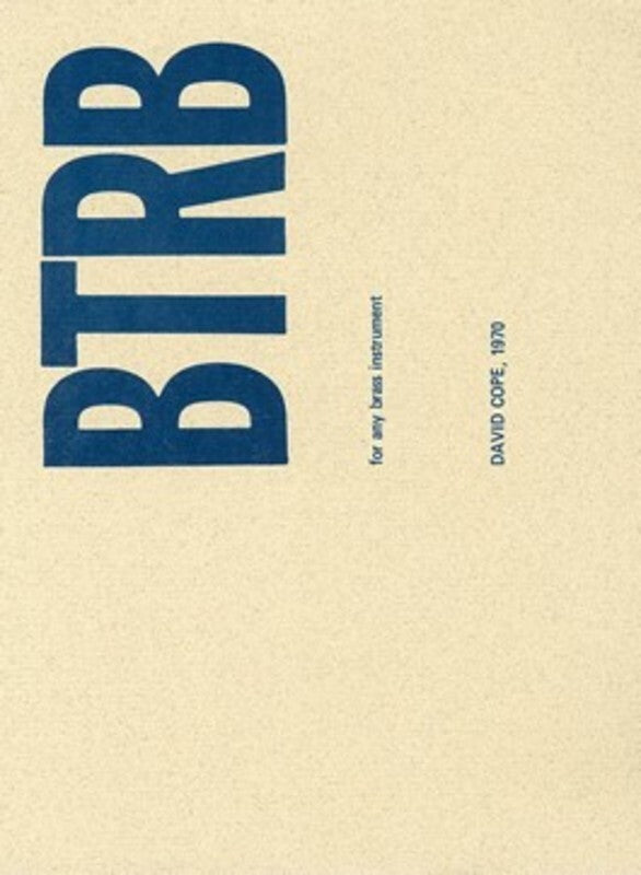 Btrombone (Theater Piece) For Any Brass Instrument Book