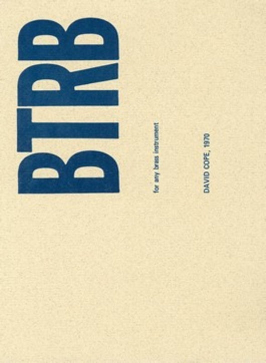 Btrombone (Theater Piece) For Any Brass Instrument Book