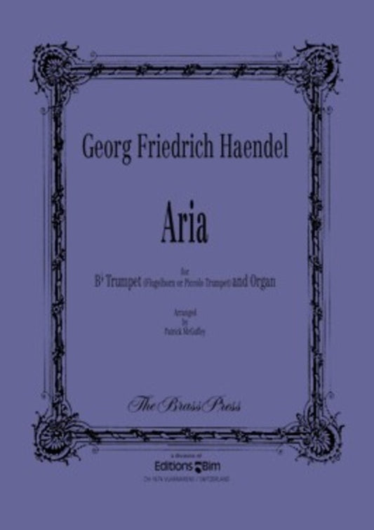 Aria For Trumpet (Or Flugelhorn / Piccolo) Organ Book