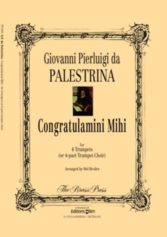 Congratulamini Mihi Ed Broiles Trumpet Quartet Book
