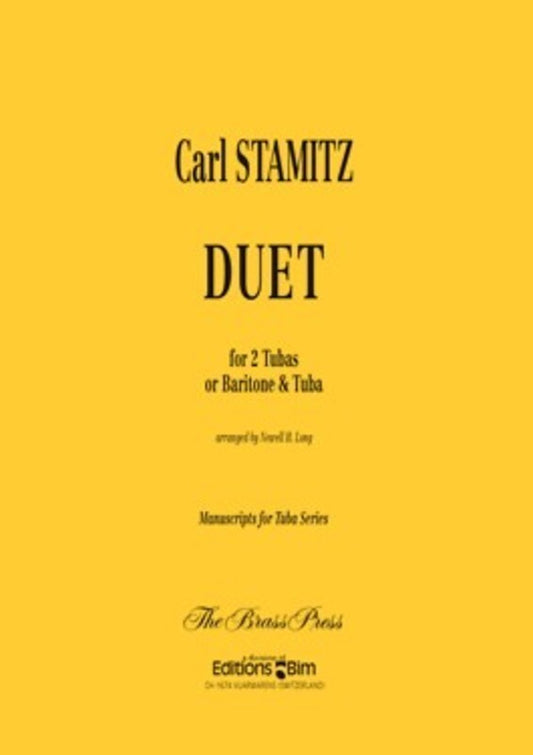 Duet For 2 Tubas Or Baritone And Tuba Book