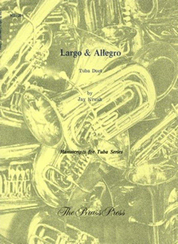 Largo And Allegro For 2 Tubas Book