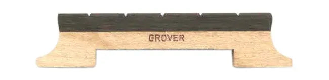 Grover 1/2 Inch Banjo Bridge 5 String - Hard Maple with Ebony Saddle