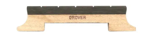 Grover 1/2 Inch Banjo Bridge 5 String - Hard Maple with Ebony Saddle