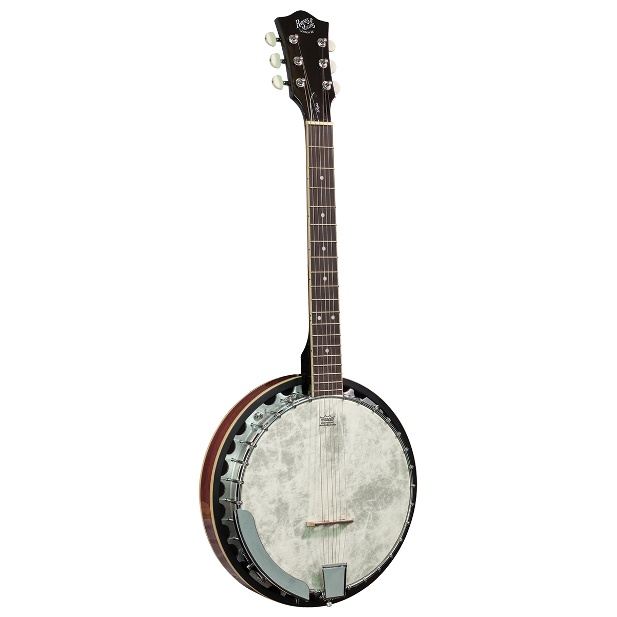 Barnes & Mullins BJ306 Perfect 6 String Guitar Banjo with Closed Back Mahogany Resonator