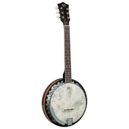 Barnes & Mullins BJ306 Perfect 6 String Guitar Banjo with Closed Back Mahogany Resonator