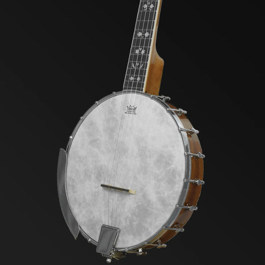 Barnes & Mullins BJ350G Albert 5-String Open Back Banjo with Mother of Pearl Inlays