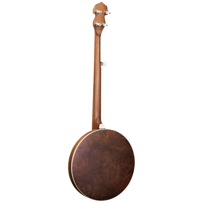 Barnes & Mullins BJ500BW Empress 5-String Banjo with Closed Back Burl Walnut Resonator and Geared Machine Heads — view 7
