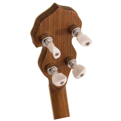 Barnes & Mullins BJ500BW Empress 5-String Banjo with Closed Back Burl Walnut Resonator and Geared Machine Heads — view 5
