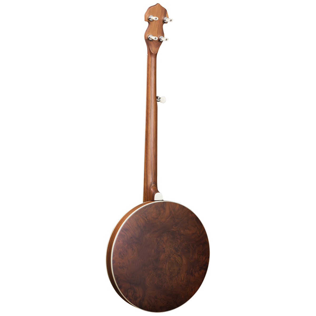 Barnes & Mullins BJ500BW Empress 5-String Banjo with Closed Back Burl Walnut Resonator and Geared Machine Heads — view 6
