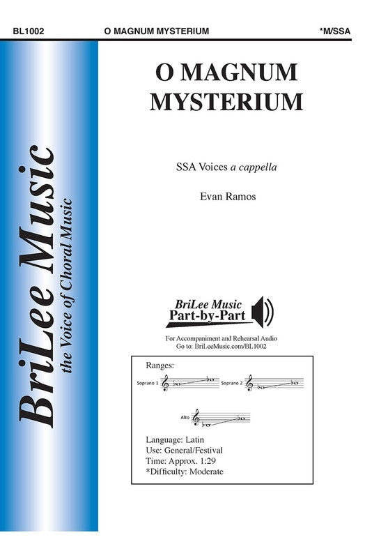 O Magnum Mysterium Ssa A Cappella Octavo