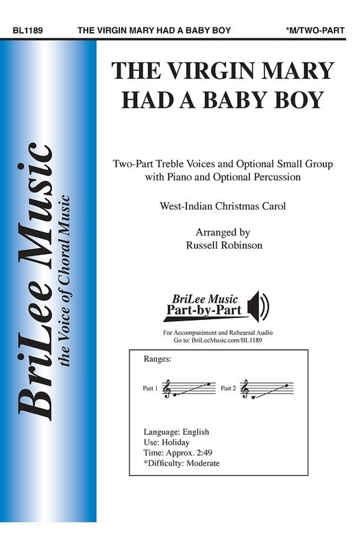 The Virgin Mary Had A Baby Boy 2 Part Treble Octavo