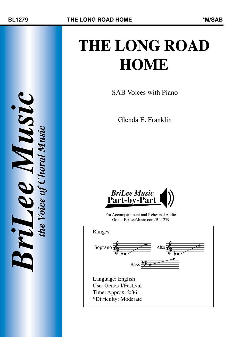 The Long Road Home SAB - Franklin Glenda Carl Fischer BL1279 Choral Sheet Music
