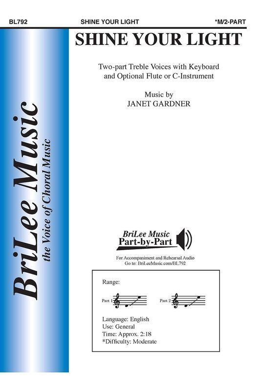 Shine Your Light 2 Part Treble/Piano/Opt Flute (Min 10)