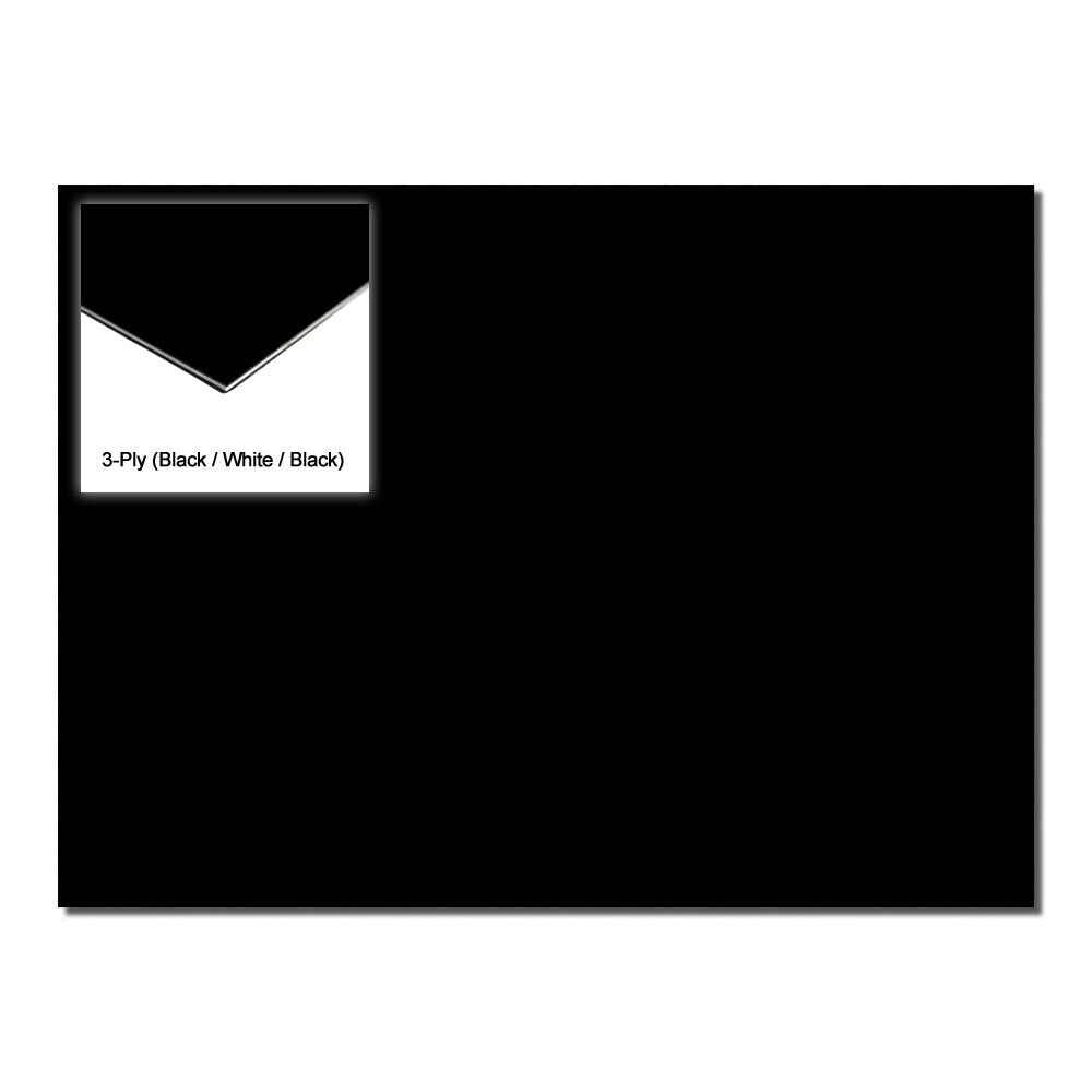 GT 3-Ply Blank Pickguard Black 28.7cm x 24cm