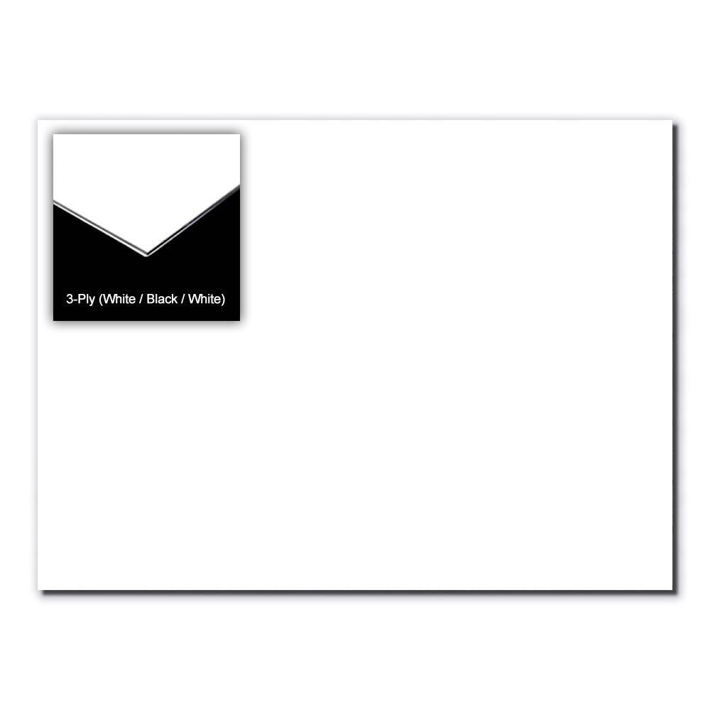 GT 3-Ply Blank Pickguard White 28.7cm x 24cm