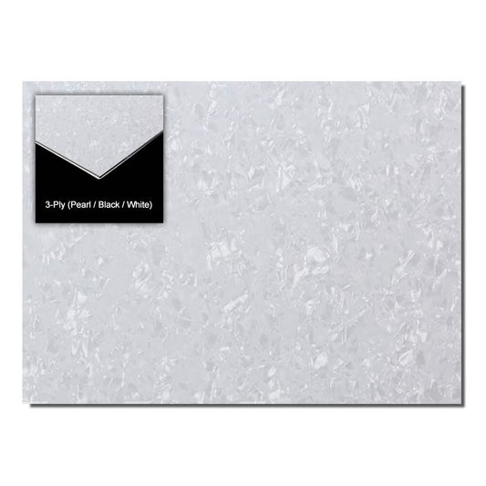 GT 3-Ply Blank Pickguard White Pearl 28.7cm x 24cm