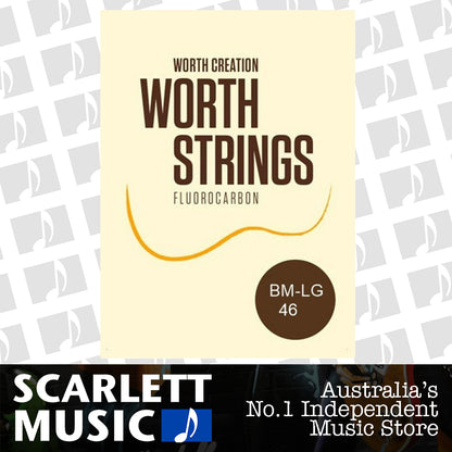 Worth Brown Medium Low-G Soprano / Concert Ukulele Ukuele Strings - 2 Restrings — view 2