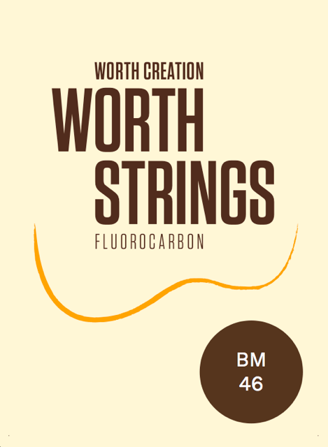 Worth Brown Medium Soprano / Concert Ukulele Ukulele Strings - 2 Restrings Per Packet
