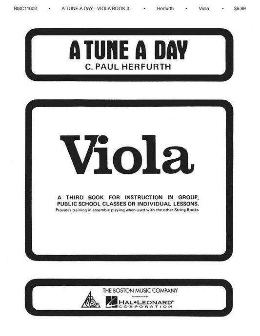 A Tune A Day for Viola Book 3