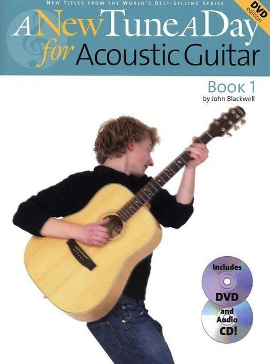 A New Tune A Day Acoustic Guitar Book 1 with BK/CD/DVD