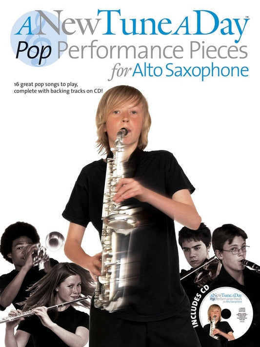 A New Tune A Day Pop Performance Pieces Alto Sax Softcover Book/CD