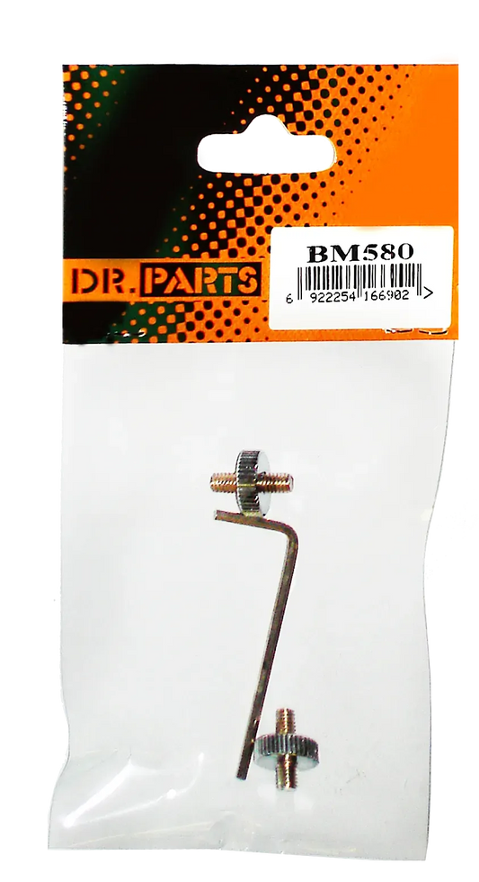 Dr Parts Mandolin Bridge Height Adjustment Screw Set Chrome BM580