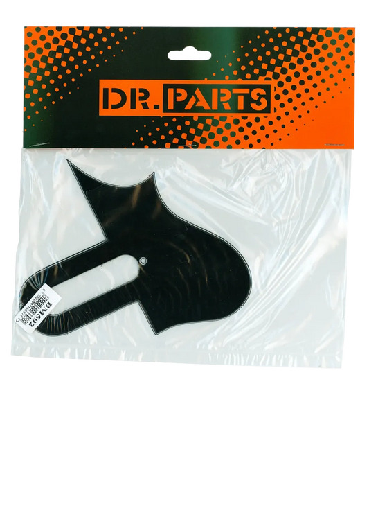 Dr Parts Mandolin Scratchplate 3 Ply Black with Pickup Route - Model BM592