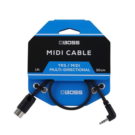 BOSS BMIDI-1-35 MIDI to Mini TRS Cable, 1ft - 5-Pin DIN to 3.5mm TRS for BOSS Pedals and Gear — view 5