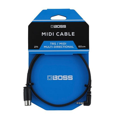 BOSS BMIDI-2-35 2ft MIDI to Mini TRS Cable - 3.5mm TRS & 5-Pin DIN Connectors for BOSS Pedals — view 5