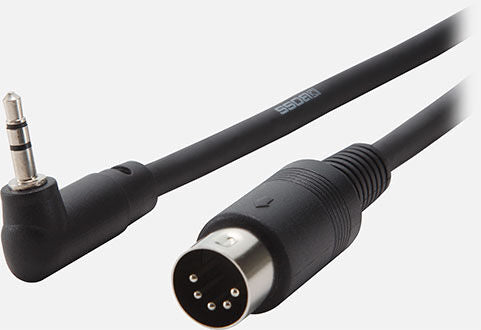 BOSS BMIDI-5-35 5ft MIDI to Mini TRS Cable - 1/8 TRS to 5-Pin MIDI Connector for Instruments and Effects