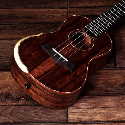 Barnes & Mullins BMUK5C Concert Walnut Ukulele with High Gloss Finish and Strap Buttons — view 3