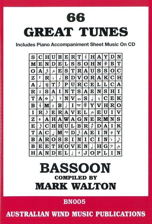 66 Great Tunes for Bassoon Book/CD