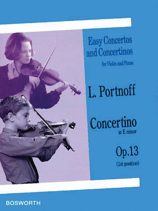 Portnoff - Concertino E Minor Op 13 Violin/Piano (Softcover Book)