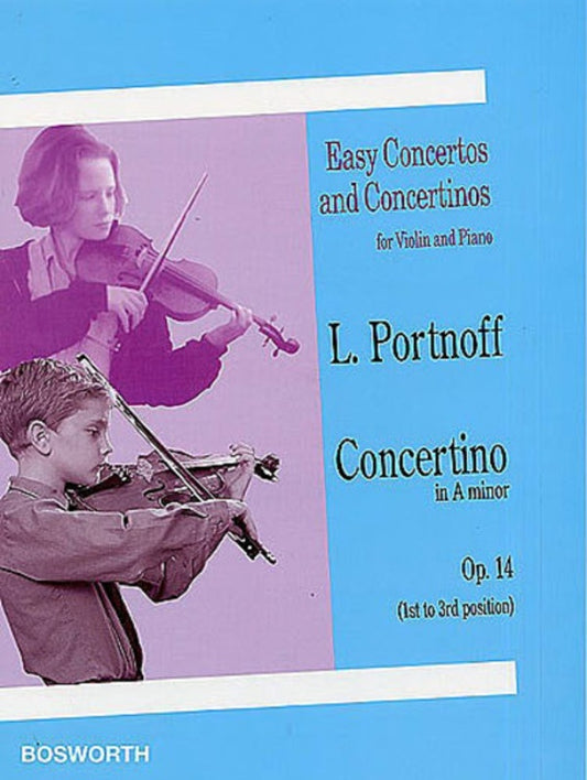 Portnoff - Concertino A Minor Op 14 Violin/Piano (Softcover Book)