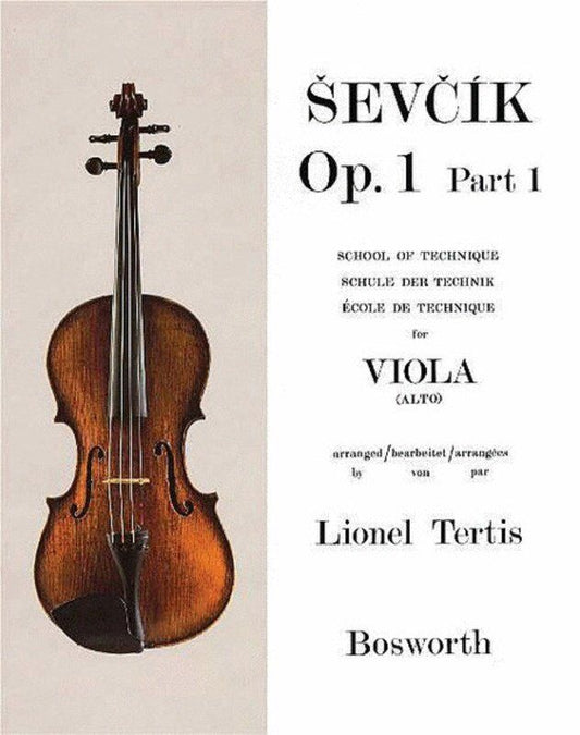 Sevcik Viola Studies Op. 1 Part 1 by Otakar Sevcik - Exercises for Intonation, Scales, Bowing Styles, and More