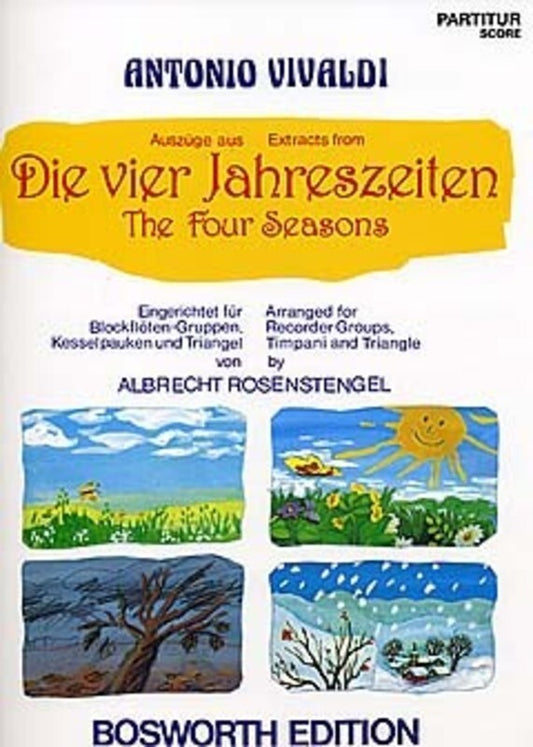 Vivaldi 4 Seasons Recorder Ensm. Score/Parts Book