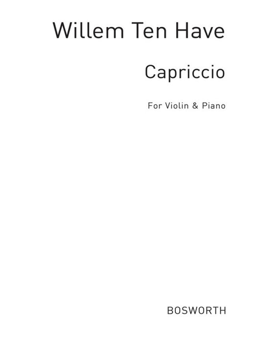 Ten Have Capriccio Op.24 Violin And Piano(Arc) Book