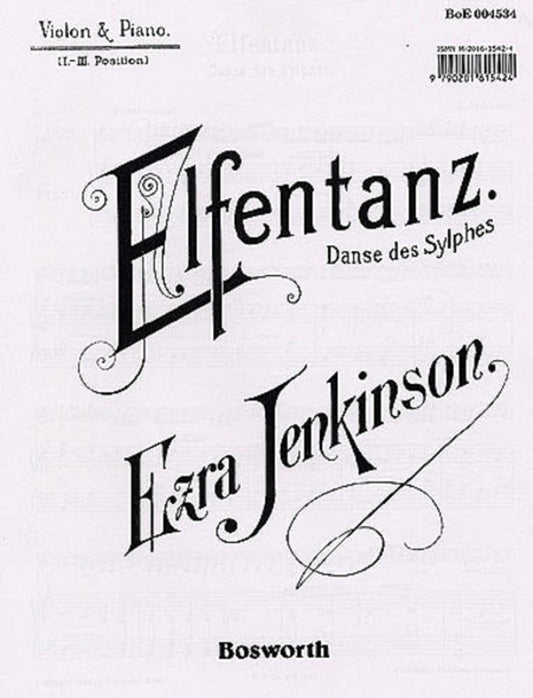 Jenkinson - Elfentanz Violin/Piano (Softcover Book)