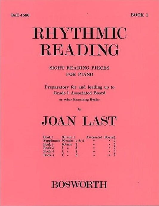 Last Rhythmic Reading Sight Reading Book 1 Book