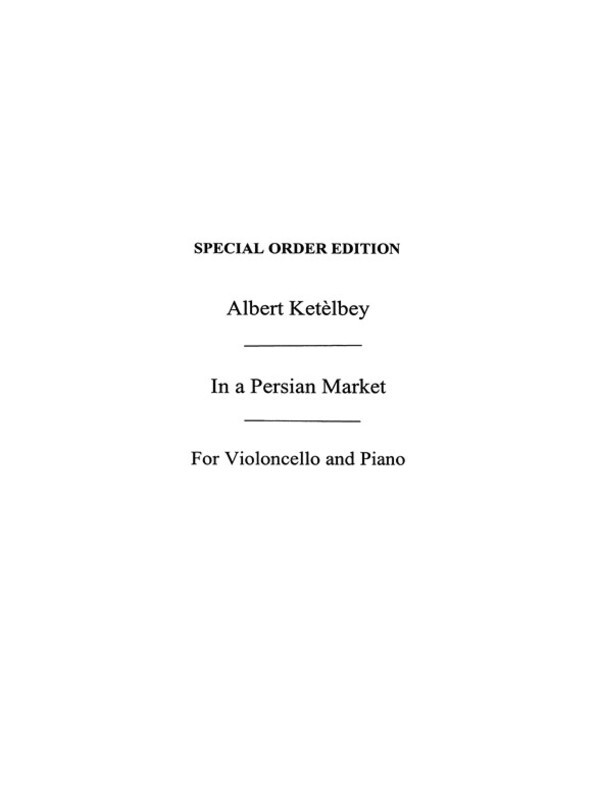 In A Persian Market Cello And Piano Book