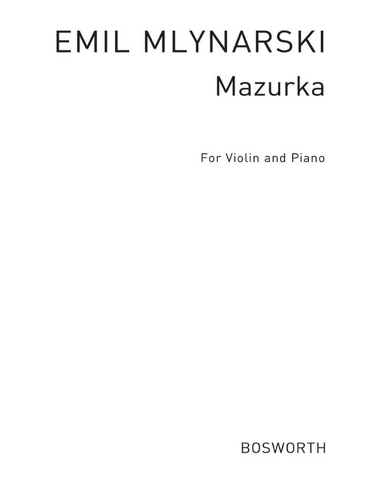 Mlynarsky Mazurka Violin And Piano(Arc) Book